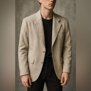 Vintage Nino Cerruti Beige Sport Coat –‎ Society Brand Ltd 1970s Tailored